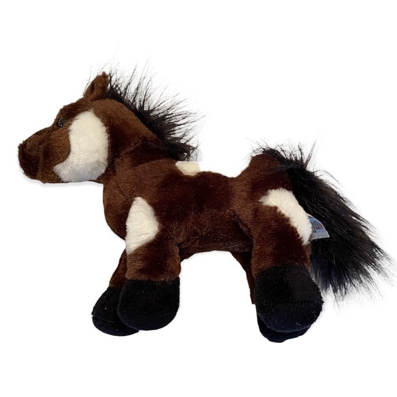 Ganz Webkinz Brown & White Pinto 8" Plush Stuffed Animal Toy Only No Code HM147 - Picture 8 of 12